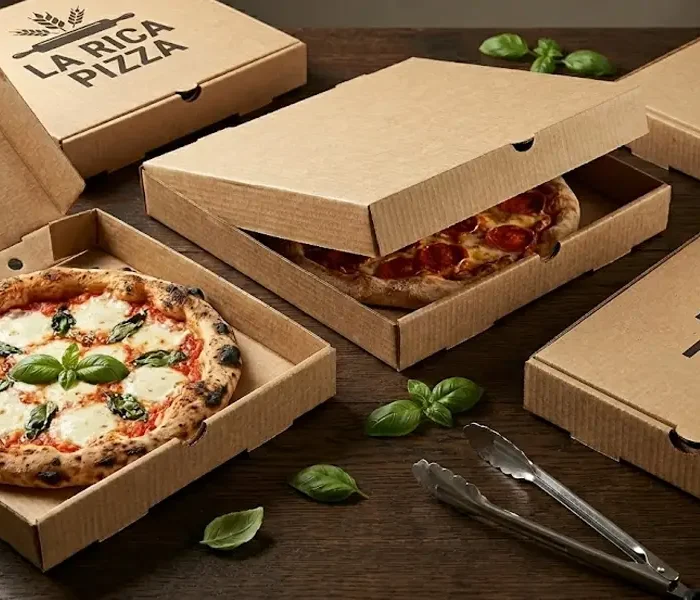 cajas de carton para pizzas con logotipo de tu marca