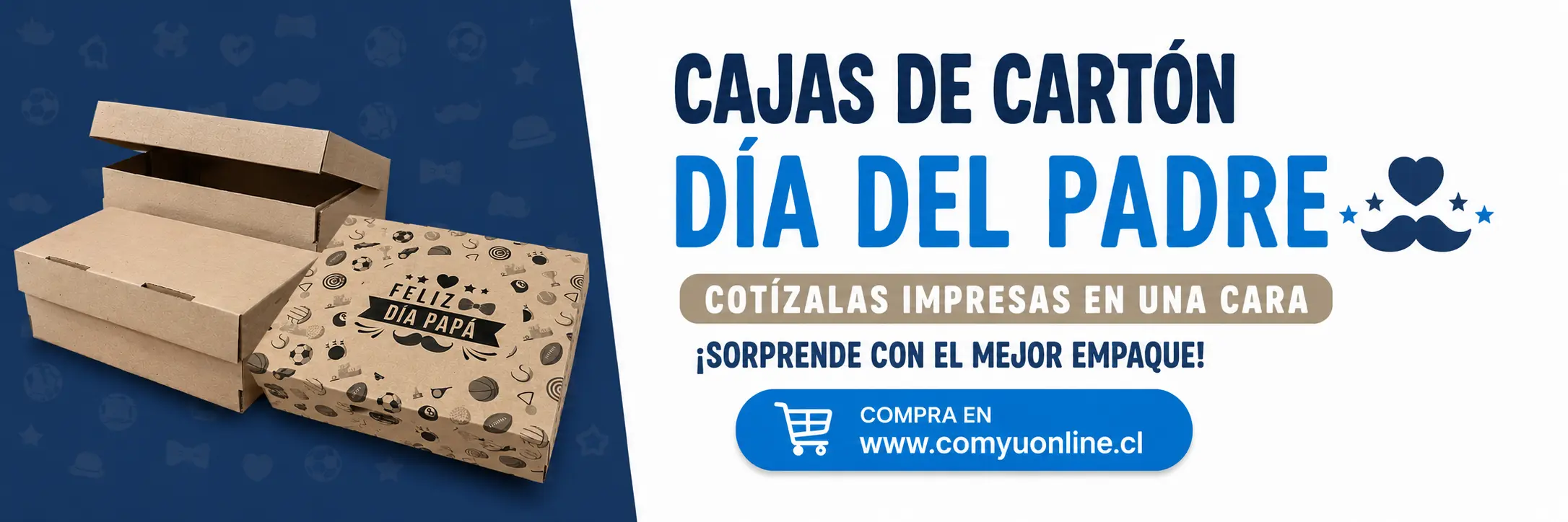 Cajas de carton para el dia del padre